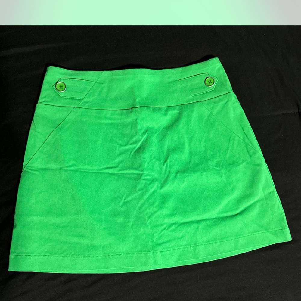 Soho Vibrant Green A-Line Skirt